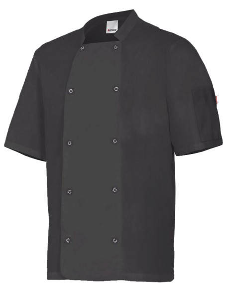 CHAQUETA COCINA AUTOMATICOS MC. NEGRO TALLA 44-64